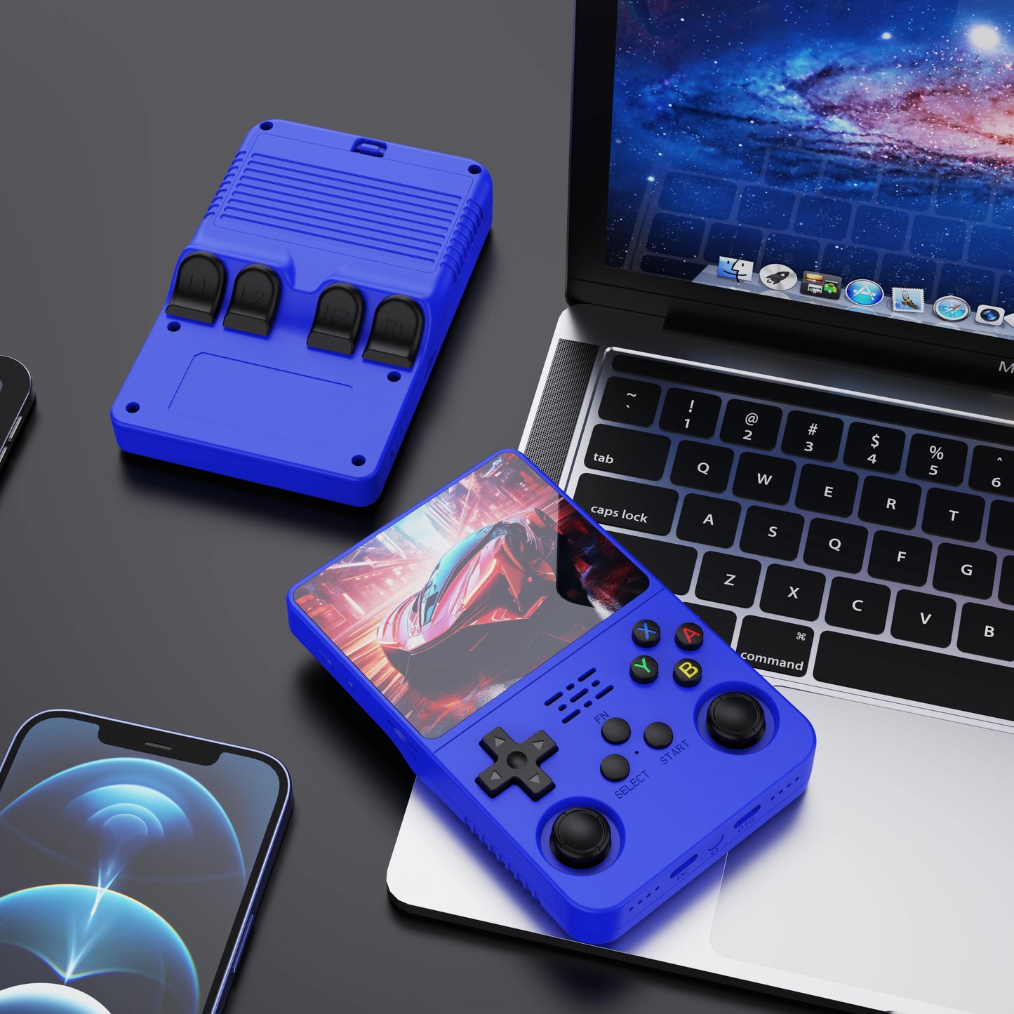 Open Source R36S Retro Handheld Video Game Console Linux System 3.5 Inch IPS Screen Portable Pocket Video Player R35S 64GB Games